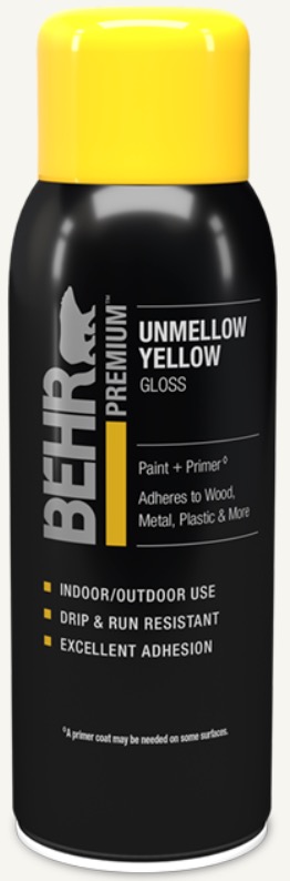 1740499988_02009389ImageBehrPremiumSprayPaintGlossUnmellowYellowP3007Aerosol09162022.jpg
