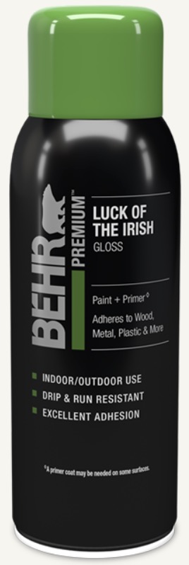 1740500327_02009390ImageBehrPremiumSprayPaintGlossLuckofTheIrishP3807Aerosol09162022.jpg